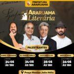 3ª Edição do Araruama Literária palestras com Gabriel O Pensador, Dr Drauzio Varella, Jornalista Caco Barcellos e Bráulio Bessa