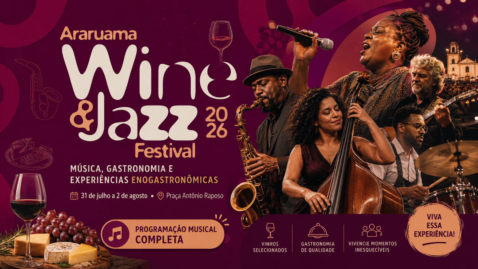 Programação Completa Wine Jazz Araruama
