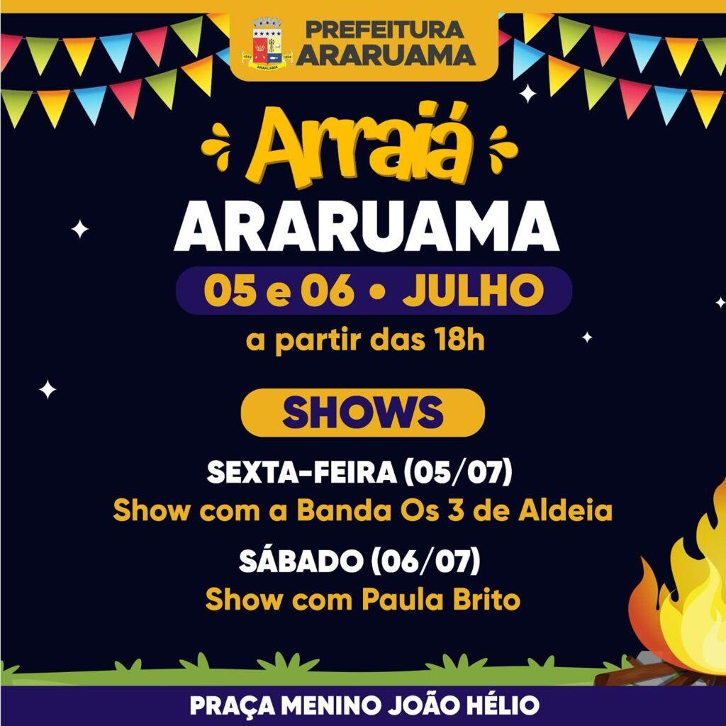 Arraia de Araruama festa julina em Araruama 2024