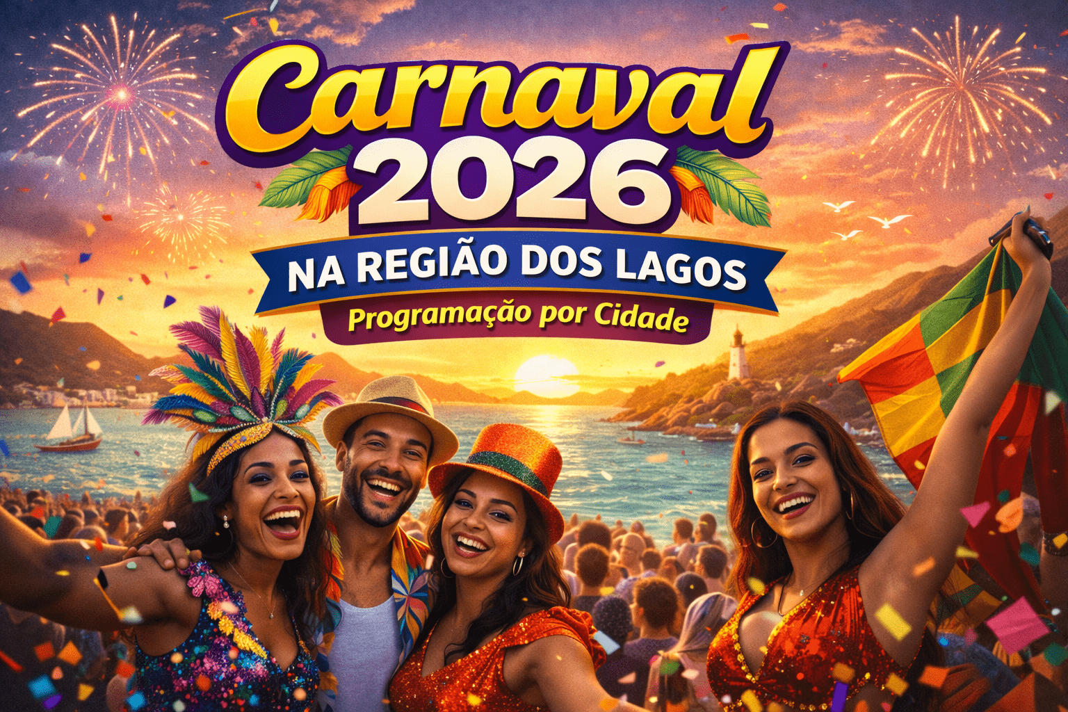 Carnaval na Região dos Lagos 2026 Programação por Cidade
