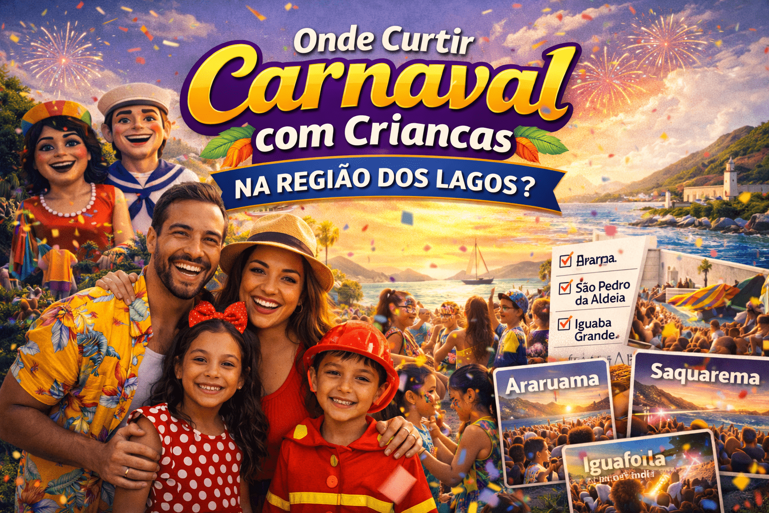 Carnaval com crianças na Região dos Lagos