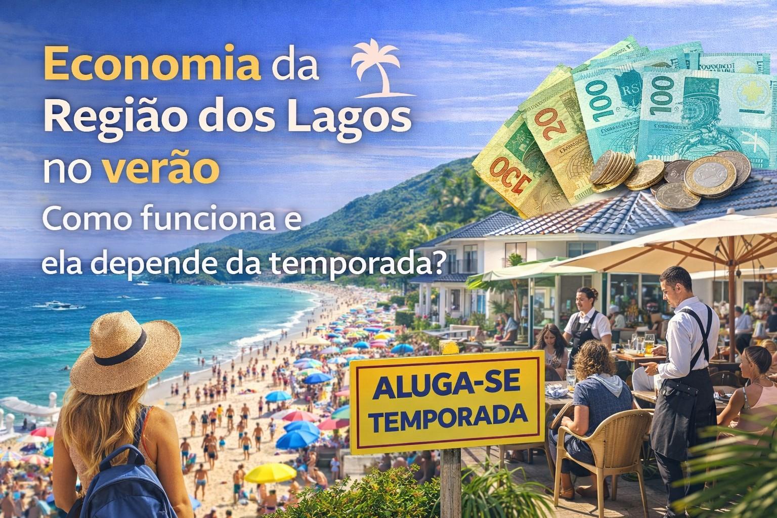 economia da Região dos Lagos no verão