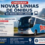 Novas linhas de ônibus na Região dos Lagos