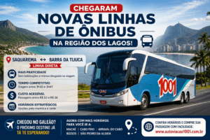 Novas linhas de ônibus na Região dos Lagos