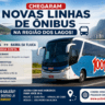 Novas linhas de ônibus na Região dos Lagos
