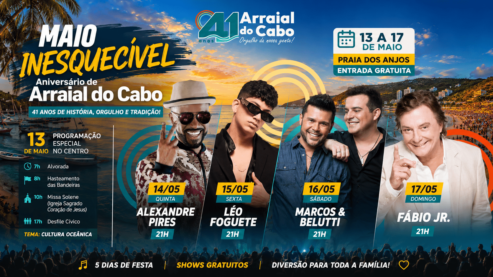 Aniversário de Arraial do Cabo 2026