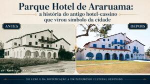 Fachada do Parque Hotel de Araruama, patrimônio histórico do município