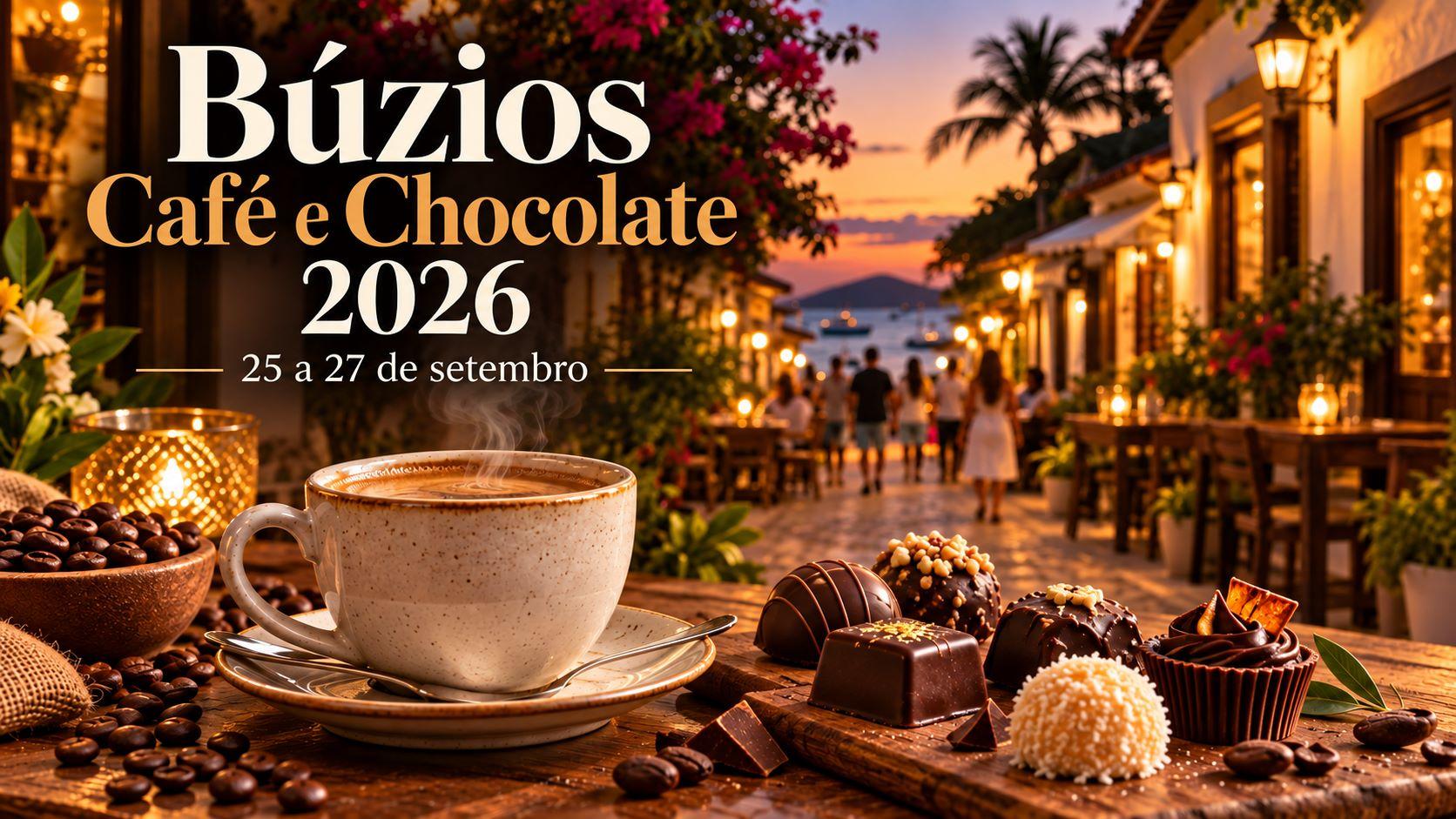 Búzios Café e Chocolate 2026 | 25 a 27 de setembro