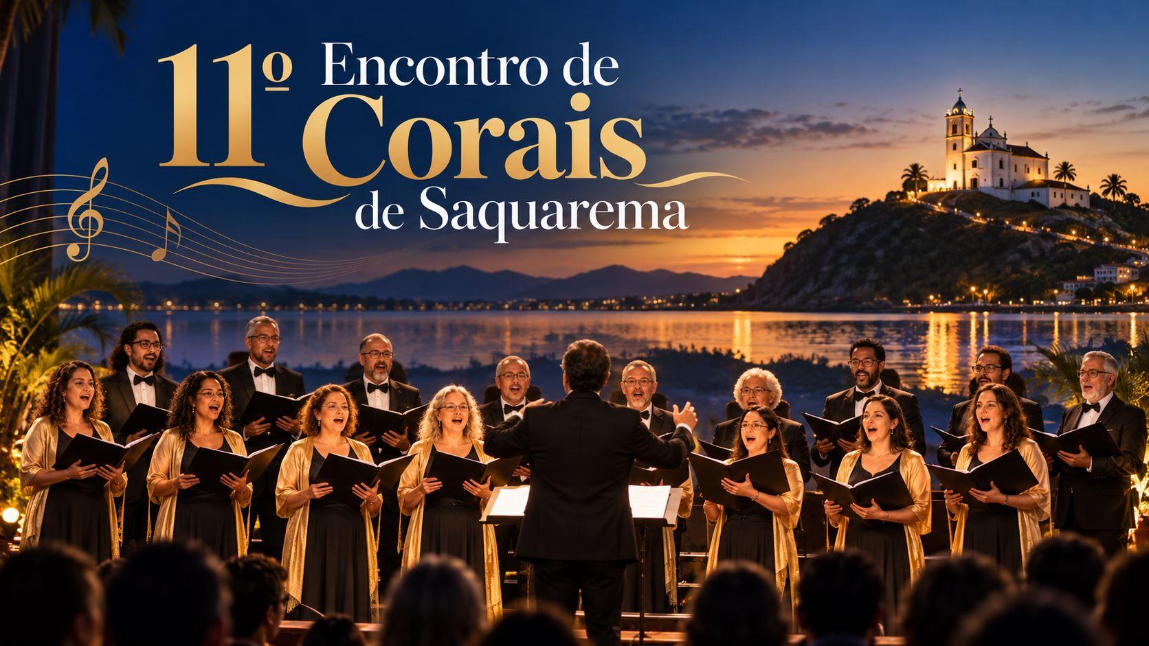 Encontro de Corais de Saquarema com apresentações musicais no Centro de Eventos