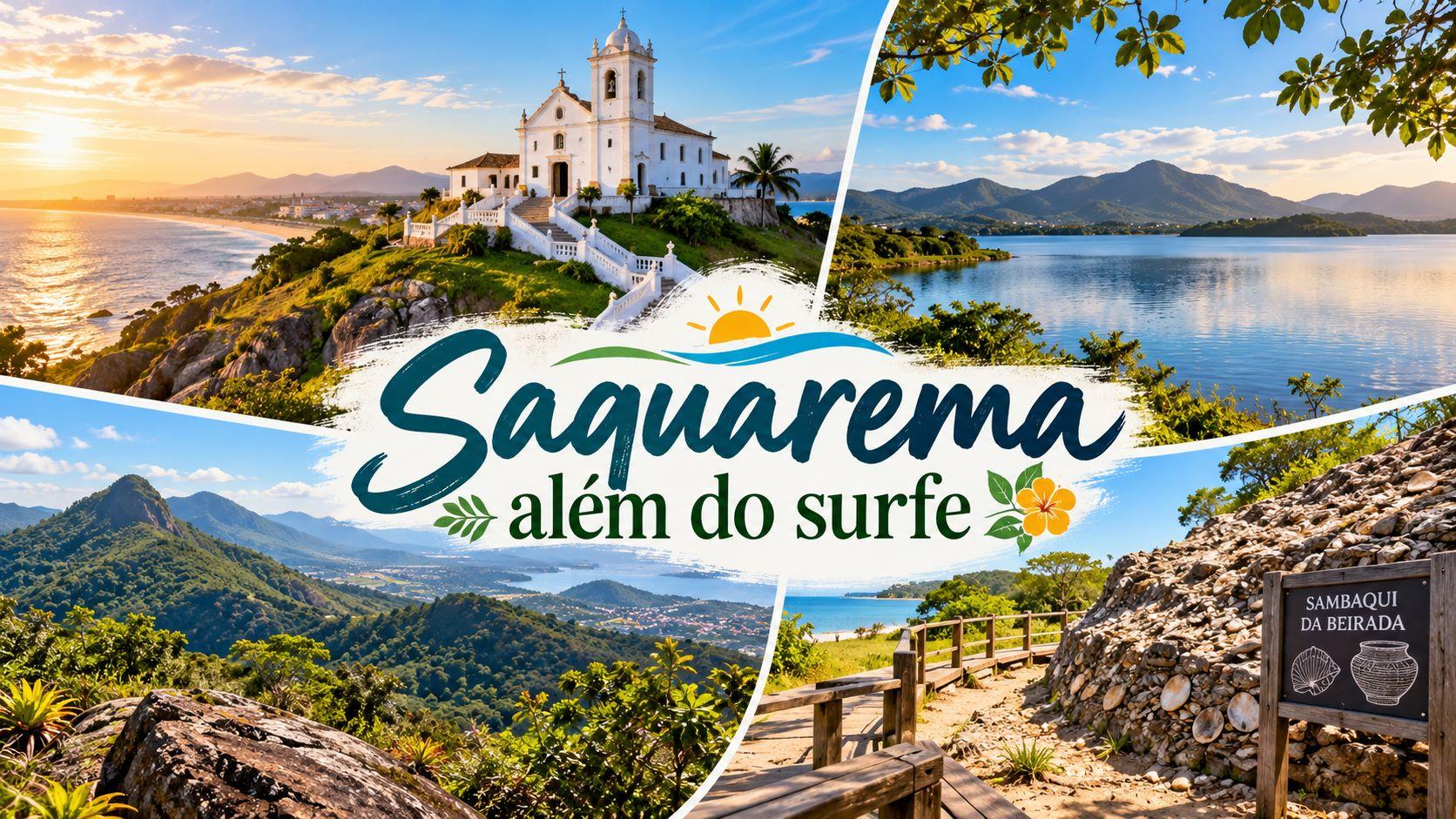 Saquarema além do surfe com lagoas, trilhas, cultura e passeios