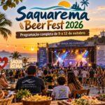 Saquarema Beer Fest 2026 na Praça do Coração com música e gastronomia